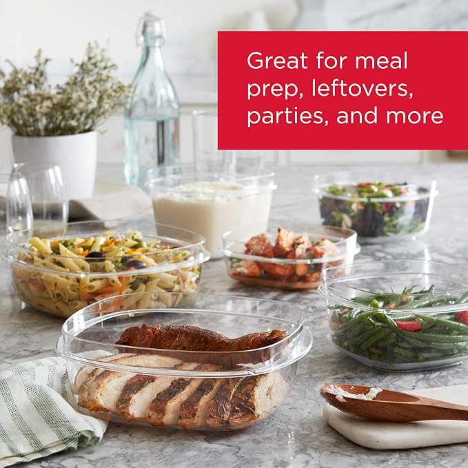 Rubbermaid Premier Food Storage Container, 10 Piece Set, Grey, BPA-Free, Microwave & Dishwasher Safe - Image 4