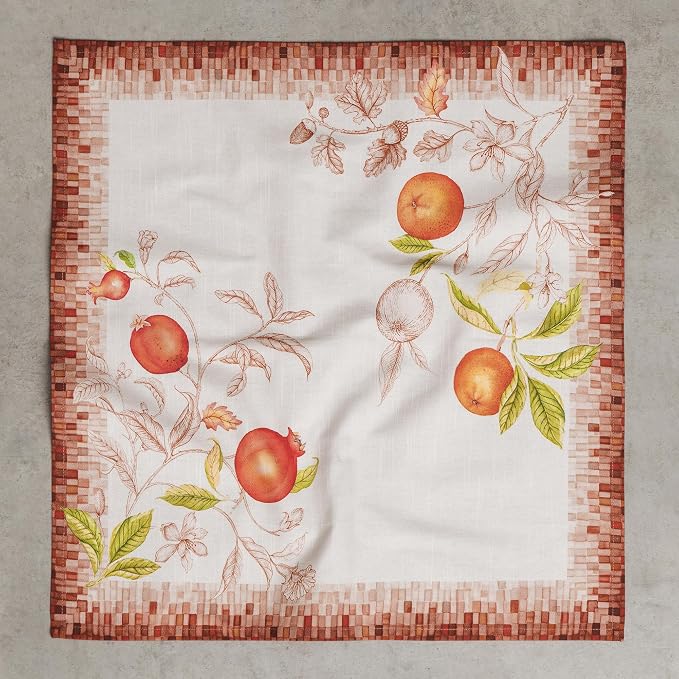Maison d' Hermine Cloth Napkins Set of 4 Reusable 100% Cotton (20" x 20") | Everyday Square Napkins Cloth Washable Dinner Wedding Restaurant Hotel Kitchen Thanksgiving Christmas - Vintage Harvest - Image 8