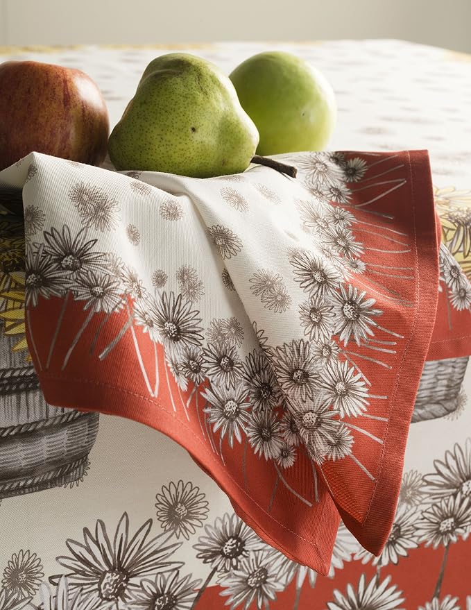 Maison d' Hermine Cloth Napkins Set of 4 Reusable 100% Cotton (20" x 20") | Everyday Square Napkins Cloth Washable Dinner Wedding Restaurant Hotel Kitchen Thanksgiving Christmas - Bagatelle - Image 9