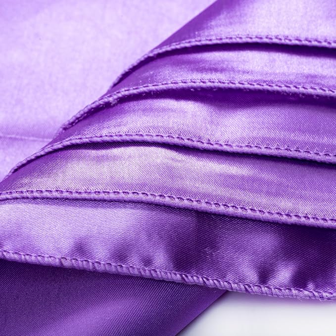 MDS® Pack of 25 Satin Napkins 12 x 12 Inch, Soft Silky Reusable Cloth Dinner Table Napkins for Wedding Décor, Reception, Birthday, Parties, Banquets, Catering, Restaurants & Hotel - Lavender - Image 6