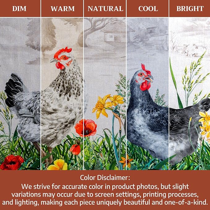 Maison d' Hermine Cloth Napkins Set of 4 Reusable 100% Cotton (20" x 20") | Everyday Square Napkins Cloth Washable Dinner Party Wedding Restaurant Hotel Kitchen Spring Summer - Basse Cour - Image 6