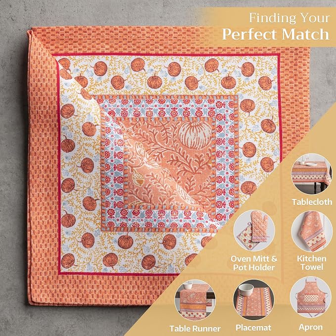 Maison d' Hermine Cloth Napkins Set of 4 Reusable 100% Cotton (20" x 20") | Everyday Square Napkins Cloth Washable Dinner Wedding Restaurant Hotel Kitchen Thanksgiving Christmas - Harvest Festival - Image 6