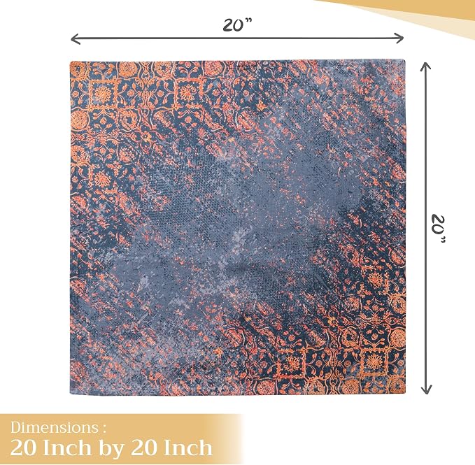 Maison d' Hermine Cloth Napkins Set of 4 Reusable 100% Cotton (20" x 20") | Everyday Square Napkins Cloth Washable Dinner Wedding Restaurant Hotel Kitchen Thanksgiving Christmas - Imperfection - Image 4