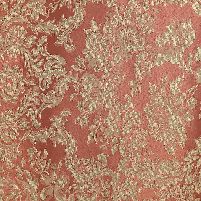 17x17-Inch Square Damask Cloth Napkins, Sienna, Set of 12 | Bulk Case of 1 Dozen, Miranda Jacquard, 50% Cotton / 50% Polyester Fabric, Woven Damask Pattern, Soft Hand, Machine Washable - Image 2