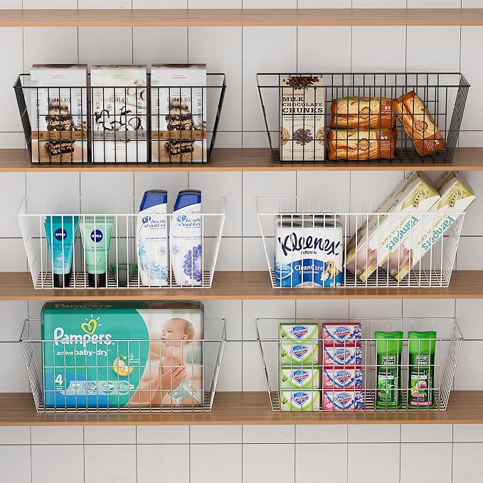 SANNO 15.7in Freezer Baskets Bins - Freezer Storage Containers Organizer for Office, Bathroom, Pantry - Image 9