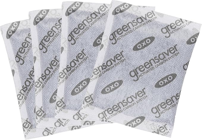 OXO Good Grips GreenSaver Produce Keeper - Large & Carbon Filter Refills Good Grips GreenSaver 4 Pack, 4 Count - Image 5