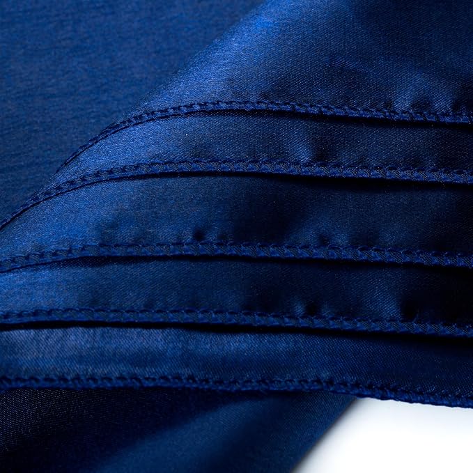 MDS® Pack of 150 Satin Napkins 12 x 12 Inch, Soft Silky Reusable Cloth Dinner Table Napkins for Wedding Décor, Reception, Birthday, Parties, Banquets, Catering, Restaurants & Hotel - Navy Blue - Image 6