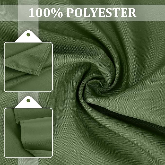 SuperO Set of 80 Cloth Napkins 17 x 17 Inch, Polyester Solid Washable Dinner Napkins with Hemmed Edges,Great for Restaurant, Wedding and Party(Willow) - Image 7