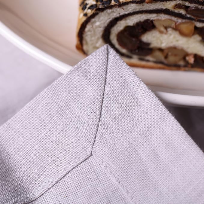 KNOKNO Handmade Organic Hemp Napkins – Set of 4, 18 x 18 Inches | Premium Artisan Table Linens, Sustainable 4-Month Growth Hemp, Durable & Soft for Christmas,Thanksgiving,New Year - Image 6