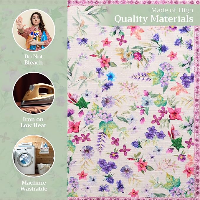 Maison d' Hermine Cloth Napkins Set of 4 Reusable 100% Cotton (20" x 20") | Everyday Square Napkins Cloth Washable Dinner Party Wedding Restaurant Hotel Kitchen Spring Summer - Chardon - Image 3