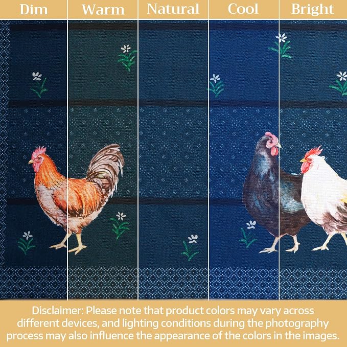 Maison d' Hermine Cloth Napkins Set of 4 Reusable 100% Cotton (18" x 18") | Everyday Square Napkins Cloth Washable Dinner Party Wedding Restaurant Hotel Kitchen Spring Summer - Meadow Rooster - Image 6