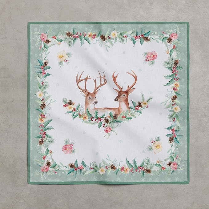 Maison d' Hermine Cloth Napkins Set of 4 Reusable 100% Cotton (18" x 18") | Everyday Square Napkins Cloth Washable Dinner Party Wedding Restaurant Hotel Kitchen Spring Summer - Xmas - Image 8