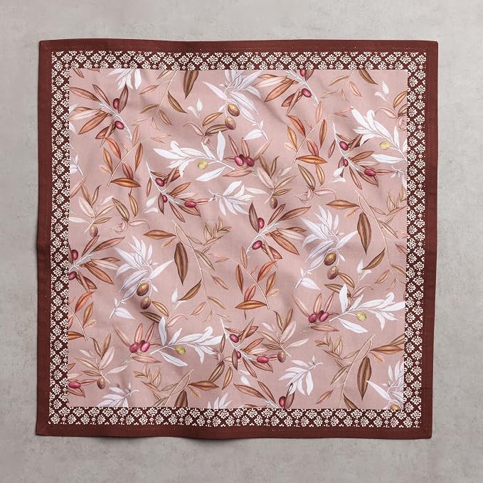 Maison d' Hermine Cloth Napkins Set of 4 Reusable 100% Cotton (18" x 18") | Everyday Square Napkins Cloth Washable Dinner Party Wedding Restaurant Hotel Kitchen Spring Summer - Nyons - Image 8