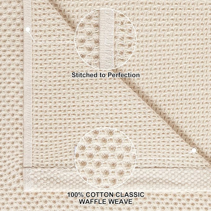 Homaxy 12 Pack 100% Cotton Kitchen Towels and Dishcloths Set, Multi-Color | 12 x 12 Inches and 13 x 28 Inches Kitchen Towels Set, Ultra Soft Absorbent Dish Cloths for Washing Dishes - Image 2