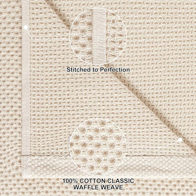 Homaxy 12 Pack 100% Cotton Kitchen Towels and Dishcloths Set, Multi-Color | 12 x 12 Inches and 13 x 28 Inches Kitchen Towels Set, Ultra Soft Absorbent Dish Cloths for Washing Dishes - Image 2