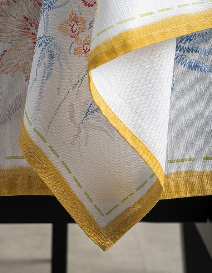 Maison d' Hermine Cloth Napkins Set of 4 Reusable 100% Cotton (20" x 20") | Everyday Square Napkins Cloth Washable Dinner Party Wedding Restaurant Hotel Kitchen Spring Summer - Paradise Island - Image 8