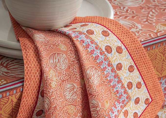 Maison d' Hermine Cloth Napkins Set of 4 Reusable 100% Cotton (20" x 20") | Everyday Square Napkins Cloth Washable Dinner Wedding Restaurant Hotel Kitchen Thanksgiving Christmas - Harvest Festival - Image 9