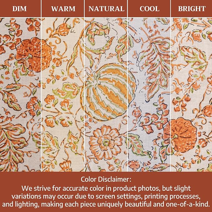 Maison d' Hermine Cloth Napkins Set of 4 Reusable 100% Cotton (20" x 20") | Everyday Square Napkins Cloth Washable Dinner Wedding Restaurant Hotel Kitchen Thanksgiving Christmas - Pumpkin Spice - Image 6