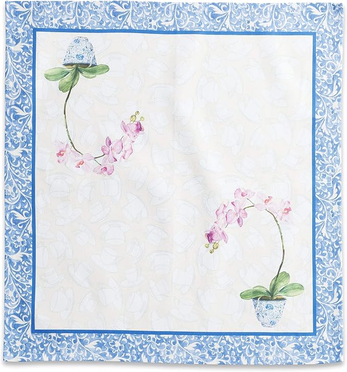 Maison d' Hermine Canton Bundle Set 100% Cotton Set of 4 Napkins (20 Inch by 20 Inch) and Set of 4 Place Mats (13 Inch by 19 Inch) - Image 2