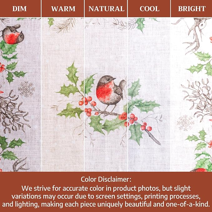 Maison d' Hermine Cloth Napkins Set of 4 Reusable 100% Cotton (20" x 20") | Everyday Square Napkins Cloth Washable Dinner Wedding Restaurant Hotel Kitchen Thanksgiving Christmas - Christmas Dew - Image 6