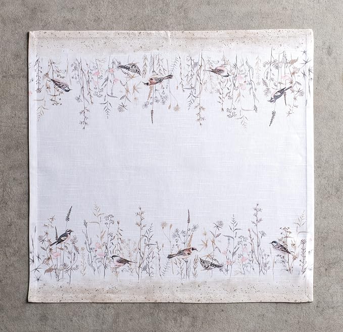Maison d' Hermine Meadow Florals - Brown Bundle Set 100% Cotton Set of Napkins (20 Inch by 20 Inch) and Set of 4 Placemats (13 Inch by 19 Inch) - Image 6