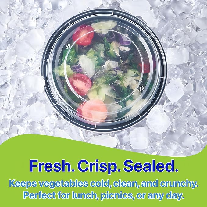 Meal Prep Containers Round [30 Set] x [32 oz] with Lids, 1 compartment, Stackable, Reusable, Leakproof, Food Safe, Microwave, Freezer & Dishwasher Safe for Food Prep Storage (30 Set, 32 oz) - Image 6