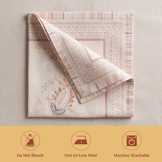 Maison d' Hermine Cloth Napkins Set of 4 100% Combed Cotton (20" x 20") | Everyday Square Napkins Cloth Washable Dinner Party Wedding Restaurant Hotel Kitchen Spring Summer - Society Florals - Image 8