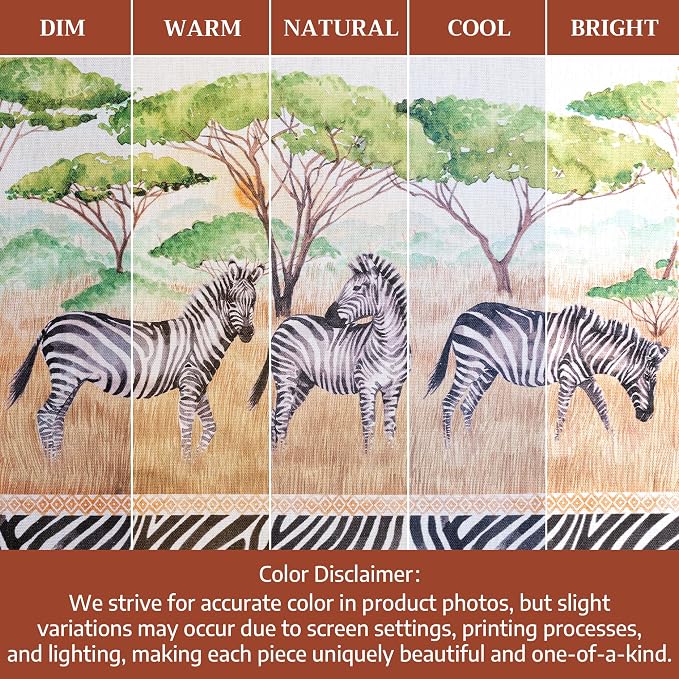 Maison d' Hermine Cloth Napkins Set of 4 Reusable 100% Cotton (18" x 18") | Everyday Square Napkins Cloth Washable Dinner Party Wedding Restaurant Hotel Kitchen Spring Summer - Zebra Life - Image 6