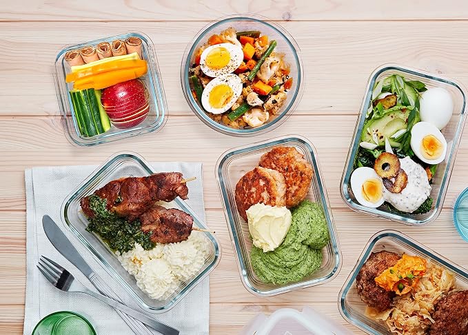 30 Pieces Glass Food Storage Containers with Upgraded Snap Locking Lids,Glass Meal Prep Containers Set - Airtight Lunch Containers, Microwave, Oven, Freezer and Dishwasher Friendly (Green) - Image 6