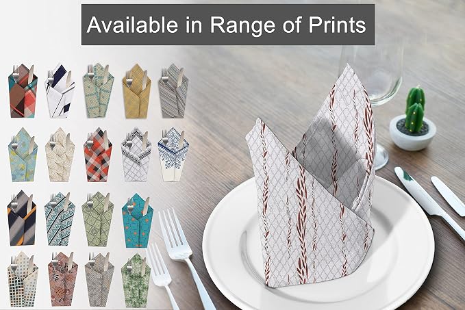 RUVANTI Cloth Napkins Set of 12 Cotton 100%, 18x18 Inches Napkins Cloth Washable, Soft, Absorbent. Cotton Napkins for Parties, Christmas, Thanksgiving, Weddings, Dinner Napkins Cloth - Wheatable - Image 7