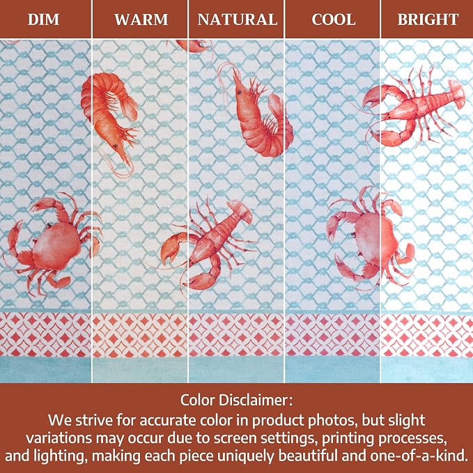 Maison d' Hermine Cloth Napkins Set of 4 Reusable 100% Cotton (18" x 18") | Everyday Square Napkins Cloth Washable Dinner Party Wedding Restaurant Hotel Kitchen Spring Summer - Lobster Love - Image 6
