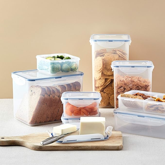 Lock & Lock Airtight Rectangular Tall Food Storage Container, Pasta Box 67.63-oz/ 8.45-cup (1) - Image 2