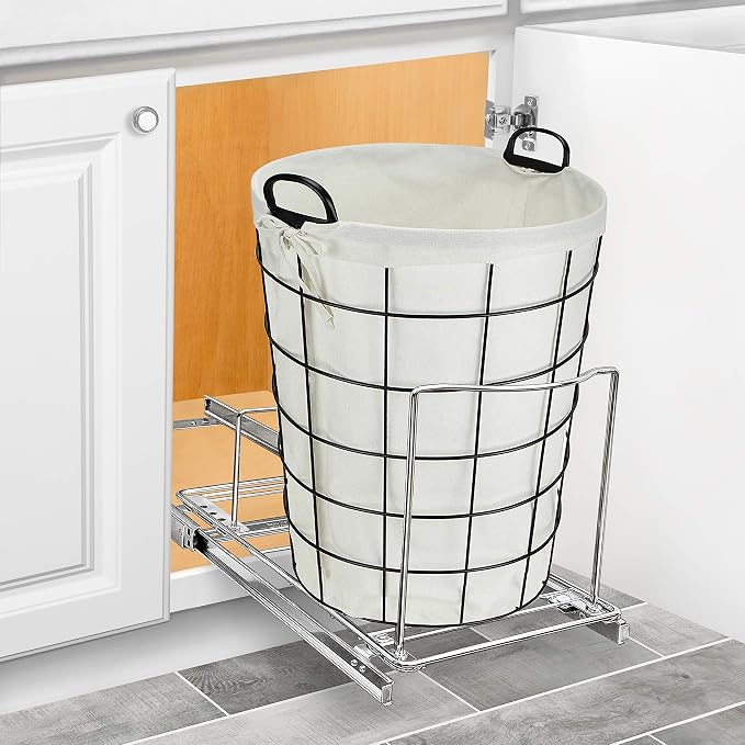 LYNK PROFESSIONAL® Pull-Out Trash Can Drawer – Sliding Organizer for Kitchen Cabinet or Under-Sink Use – Heavy Duty Storage Rack (Bin Not Included) - Image 7