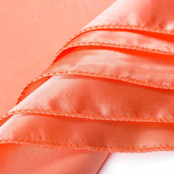 MDS® Pack of 200 Satin Napkins 12 x 12 Inch, Soft Silky Reusable Cloth Dinner Table Napkins for Wedding Décor, Reception, Birthday, Parties, Banquets, Catering, Restaurants & Hotel - Peach - Image 6