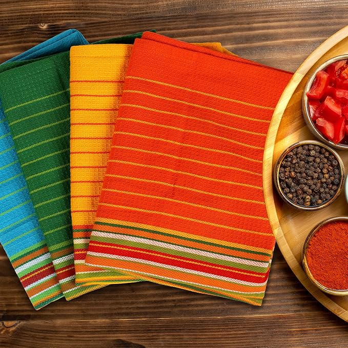 Urban Villa Kitchen Towels Cotton Dish Towels 20”x30” (Set of 12) Multi - Image 7