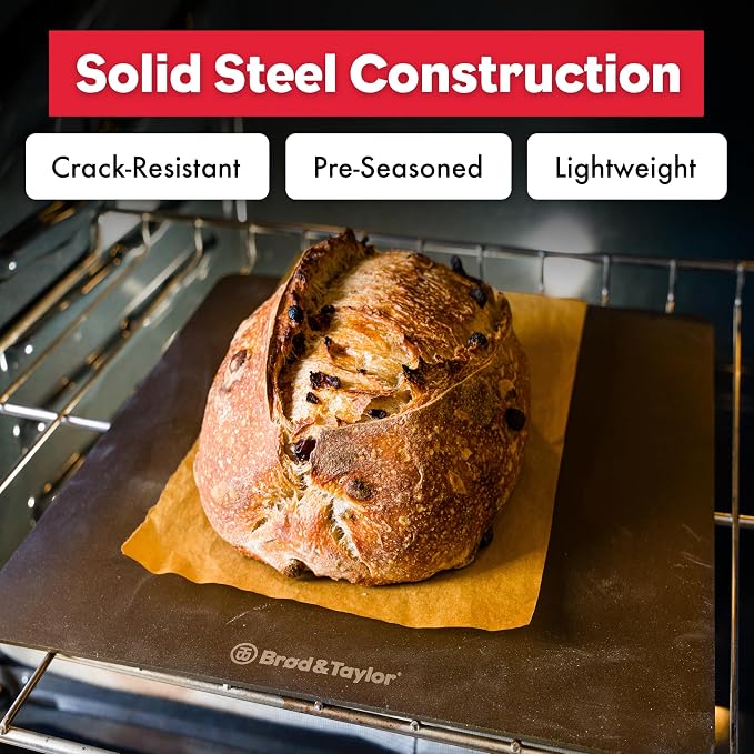 Brod & Taylor Bread Steel Max for Baking Bread & Cooking Pizza (14" x 14" x 0.15") - Image 7