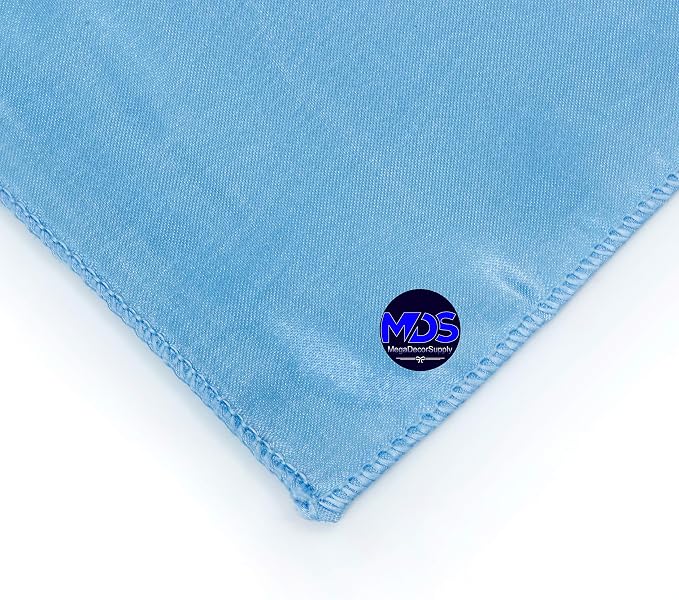 Set of 100 PCS Satin Napkin 12x12 Inch Square, Dinner Table Napkins for Wedding, Bulk Silky Sateen Cloth Napkins for Restaurant Banquet Graduation Birthday Party Decoration - Baby Blue - Image 3