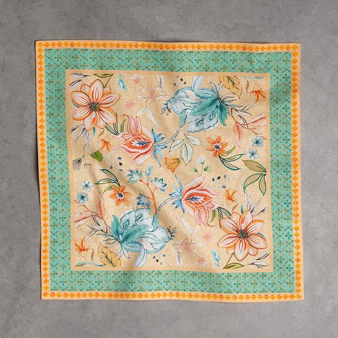 Maison d' Hermine Cloth Napkins Set of 4 Reusable 100% Cotton (20" x 20") | Everyday Square Napkins Cloth Washable Dinner Party Wedding Restaurant Hotel Kitchen Spring Summer - Luxury Loft - Peach - Image 8