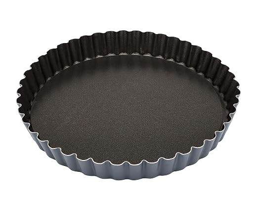 MATFER BOURGEAT 332225 Exopan Fluted Pie Pan with Removable Bottom - Image 2