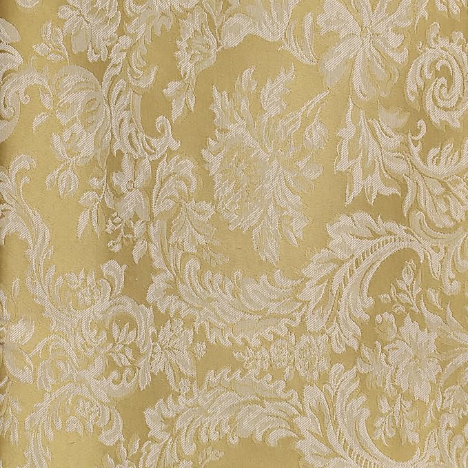 17x17-Inch Square Damask Cloth Napkins, Dijon, Set of 120 | Bulk Case of 10 Dozen, Miranda Jacquard, 50% Cotton / 50% Polyester Fabric, Woven Damask Pattern, Soft Hand, Machine Washable - Image 3