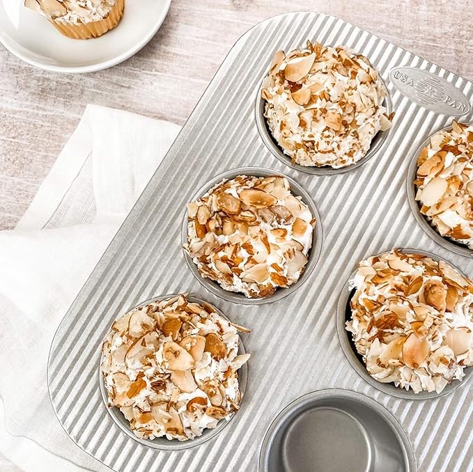 USA Pan Nonstick Toaster Oven 6 Cup Muffin Pan, Aluminized Steel (Pack of 6) - Image 3