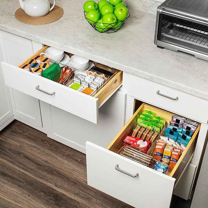 Pantry Organizers and Storage, Cabinet Organizer Kitchen Organizers and Storage - Fridge Organizer, Drawer Organizer & Snack Organizer - Refrigerator Organizers and Storage, Cupboard Shelf Organizer - Image 4