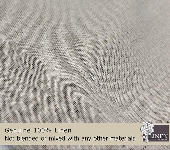 COTTON CRAFT Genuine Pure Linen Napkins - Set of 12 Hemstitch Cloth Napkins | Large 18x18 Natural Hand-Crafted Pure Luxury Linen Dinner Napkins with Hemstitch Detail - Brunch Lunch Holiday Table Napkins - Image 7