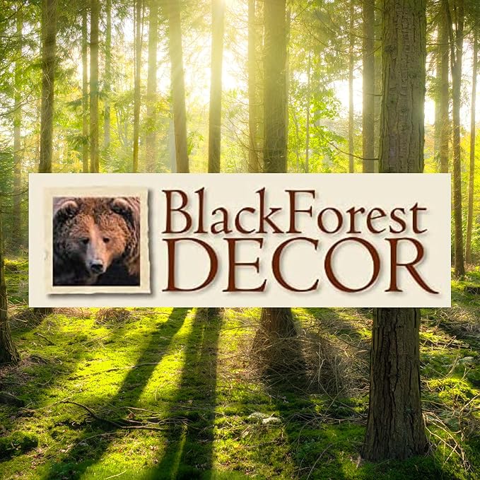 Holder, Kitchen, Cabin - Vintage Rustic Wildlife Décor 6 5/8"Wx6 5/8"Dx15"H | Metal. With a bear and tree design, the black-finished metal Bear Paper Towel Holder adds rustic charm to your cabin kitchen - Image 3
