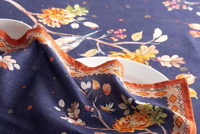 Maison d' Hermine Cloth Napkins Set of 4 Reusable 100% Cotton (20" x 20") | Everyday Square Napkins Cloth Washable Dinner Wedding Restaurant Hotel Kitchen Thanksgiving Christmas - Kelim - Infinity - Image 7