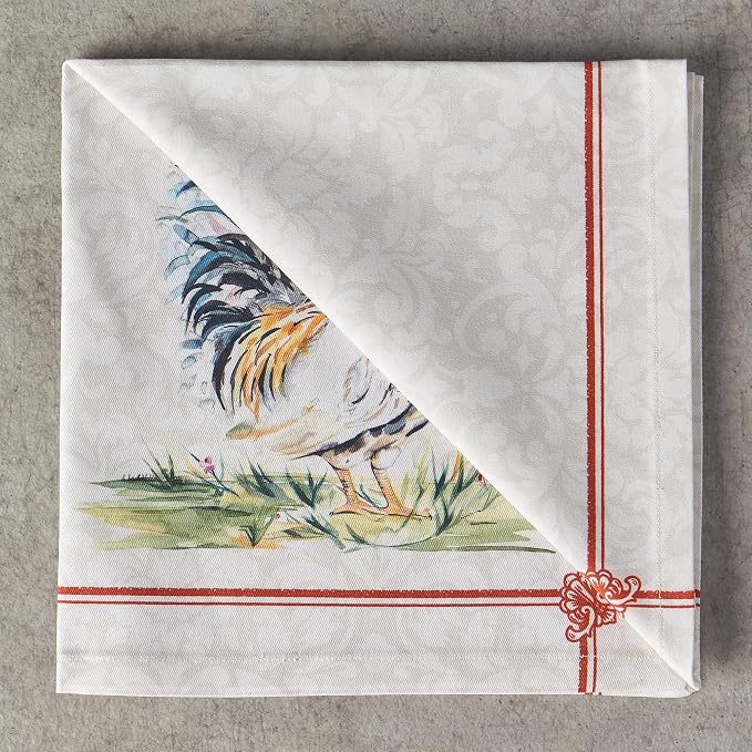 Maison d' Hermine Cloth Napkins Set of 4 100% Cotton Everyday Reusable Square Napkins Cloth Washable, Dinner, Party, Wedding, Restaurant, Spring/Summer (Campagne, 20" x 20") | Everyday Square Napkins Cloth Washable Dinner Party Wedding Restaurant Hotel... - Image 9