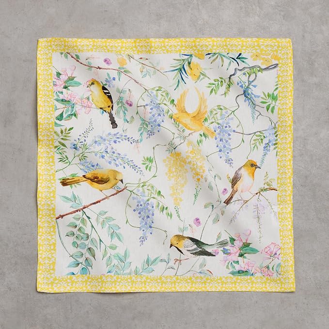 Maison d' Hermine Cloth Napkins Set of 4 Reusable 100% Cotton (18" x 18") | Everyday Square Napkins Cloth Washable Dinner Party Wedding Restaurant Hotel Kitchen Spring Summer - Sitelle - Image 8