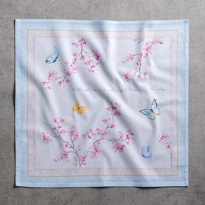 Maison d' Hermine Cloth Napkins Set of 4 Reusable 100% Cotton (20" x 20") | Everyday Square Napkins Cloth Washable Dinner Party Wedding Restaurant Hotel Kitchen Spring Summer - Blossoms in Spring - Image 8