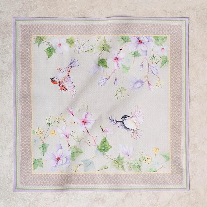 Maison d' Hermine Cloth Napkins Set of 4 Reusable 100% Cotton (20" x 20") | Everyday Square Napkins Cloth Washable Dinner Party Wedding Restaurant Hotel Kitchen Spring Summer - Magnolia Mornings - Image 8