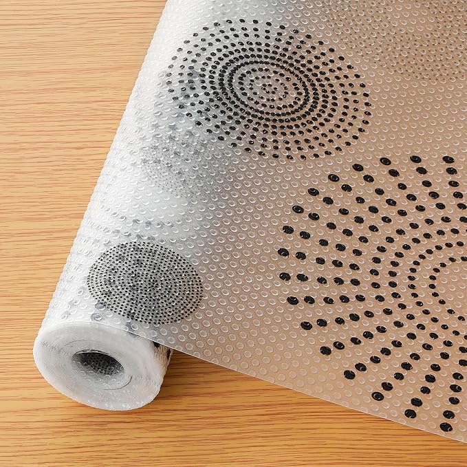 Cooyes Shelf and Drawer Liner for Kitchen Cabinets – Non-Adhesive, Waterproof, Non-Slip Cabinet Liners for Scratch Protection, Desk, Refrigerator, Shelves, Drawers with Modern Pattern by Cooyes
